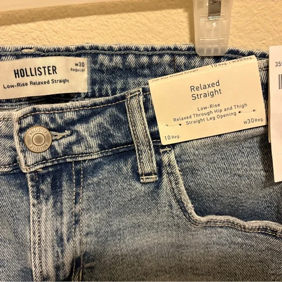 Hollister Women's Light Blue Boyfriend Jeans - Picture 3 of 3